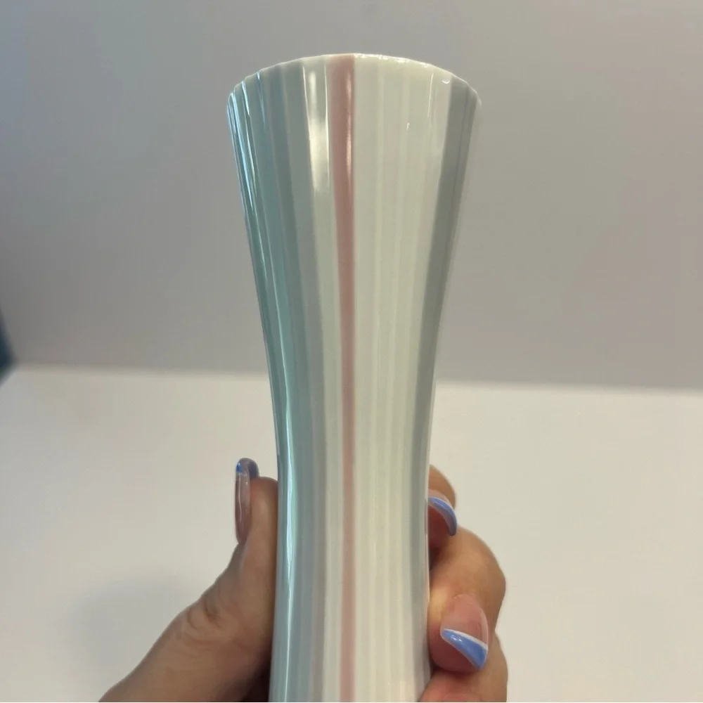 VTG Rosenthal Germany Faceted Striped Vase